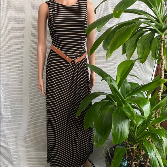 Ralph Lauren Sleeveless Striped Dress - Picture 1 of 8
